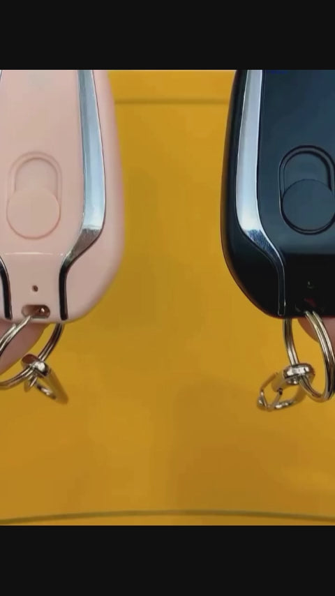 Bateria de Llavero Portatil Lightning compatible con iPhone, color negro